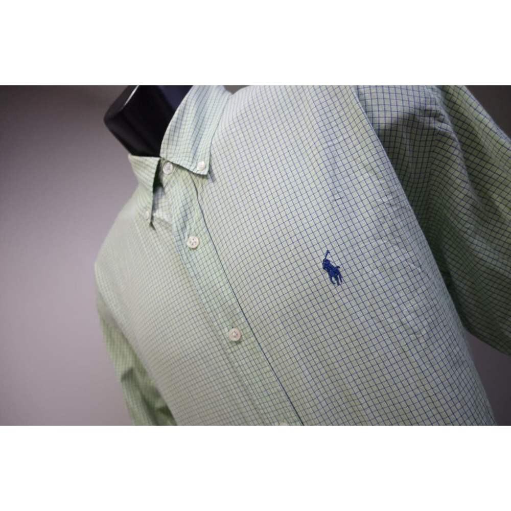 Polo Ralph Lauren Dress Shirt Blake Long‎ Sleeve Plaid Mens Size Large